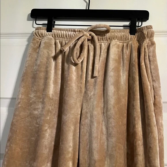 Phil Love Women's Velvet Joggers with Drawstring Elastic Waist - Picture 3 of 7